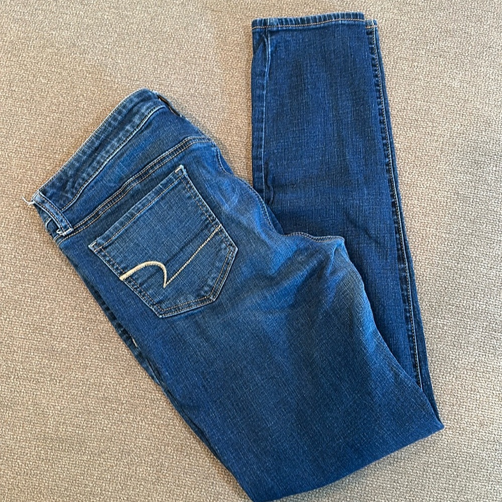 14 long American eagle jeans, skinny and stretch